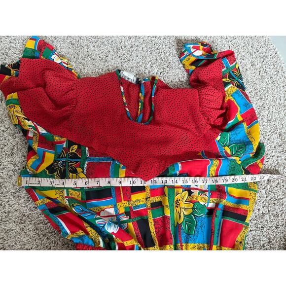 Plaza South Vintage Floral Colorful Dress - Picture 8 of 8